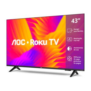 Smart TV 43" AOC Full HD DLED 43S5155/78G Roku